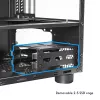 Kompiuterio korpusas CHIEFTEC CI-03B-OP Cube Juoda — Kubo formos faktorius, palaiko Micro ATX/Mini-ITX, 2x3,5 colio + 2x2,5 colio, 1x200 mm priekinis ventiliatorius