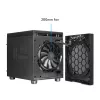Kompiuterio korpusas CHIEFTEC CI-03B-OP Cube Juoda — Kubo formos faktorius, palaiko Micro ATX/Mini-ITX, 2x3,5 colio + 2x2,5 colio, 1x200 mm priekinis ventiliatorius