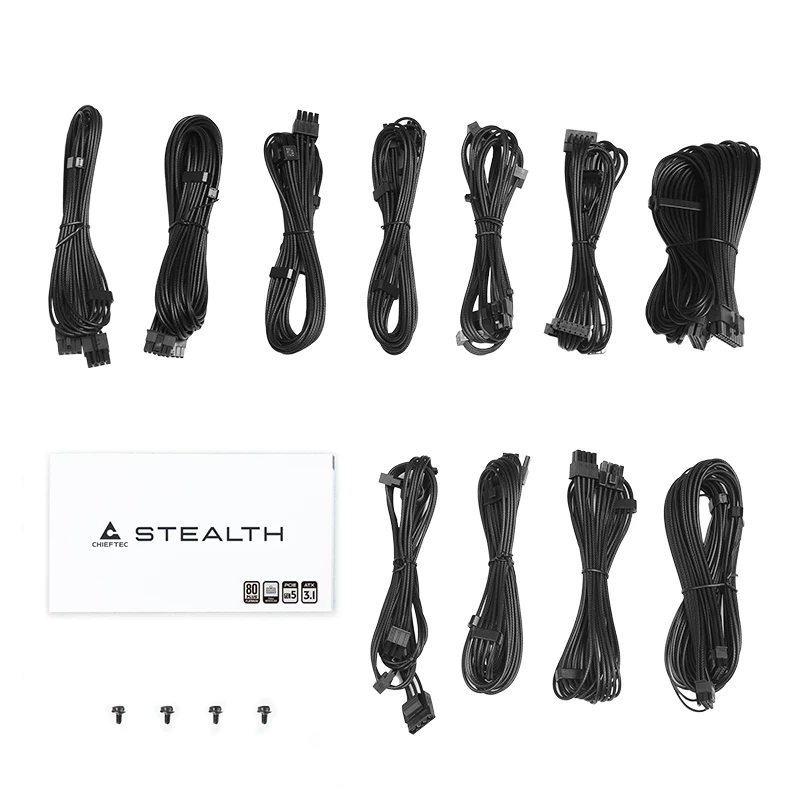 Maitinimo blokas CHIEFTEC Stealth Vega M Series SPX-1200-FC 1200W 24-pin ATX 80 PLUS Platinum juodas 135 mm ventiliatorius