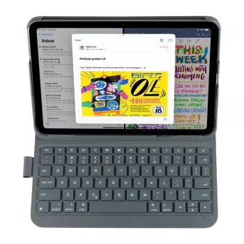 DEQSTER plonas PRO klaviatūra 10,9 colio / 11 colių QWERTZ vokiška mechaninė belaidė
