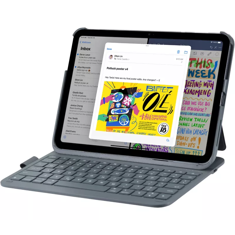 DEQSTER plonas PRO klaviatūra 10,9 colio / 11 colių QWERTZ vokiška mechaninė belaidė