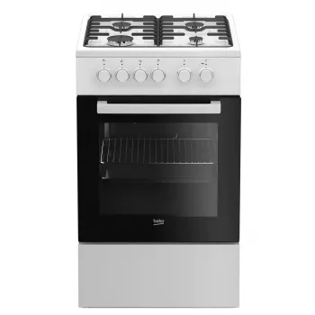 Beko FSS52020DW Laisvai pastatoma viryklė Elektrinė Dujinė Balta