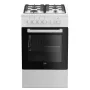 Beko FSS52020DW Laisvai pastatoma viryklė Elektrinė Dujinė Balta