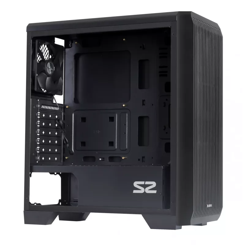 Zalman S2 Midi Tower korpusas – juodas, su langeliu