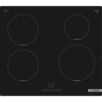 Indukcinė kaitlentė Bosch Serie 4 PUE611BB5D, 4 zonų, be rėmelio, juoda, 59,2×51 mm, stiklo keramika, liečiamasis valdymas