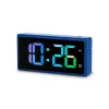 Skaitmeninis žadintuvas Hama Ibiza mėlynas LCD maitinamas baterijomis USB 150x34x73mm