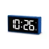 Skaitmeninis žadintuvas Hama Ibiza mėlynas LCD maitinamas baterijomis USB 150x34x73mm