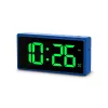 Skaitmeninis žadintuvas Hama Ibiza mėlynas LCD maitinamas baterijomis USB 150x34x73mm