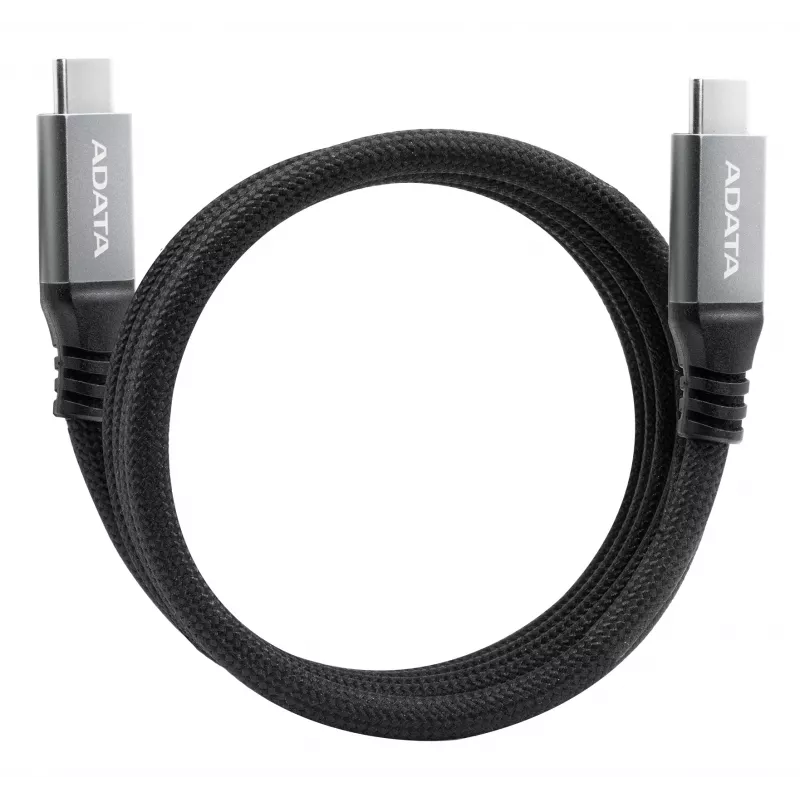 USB C į USB C duomenų laidas ADATA CACCU3-100W-100AN-BK — USB 3.2 Gen 2 (10 Gbit/s), 1 m, Juoda