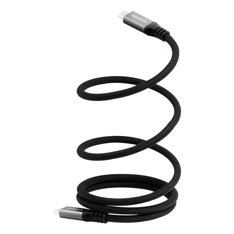 USB C į USB C duomenų laidas ADATA CACCU3-100W-100AN-BK — USB 3.2 Gen 2 (10 Gbit/s), 1 m, Juoda