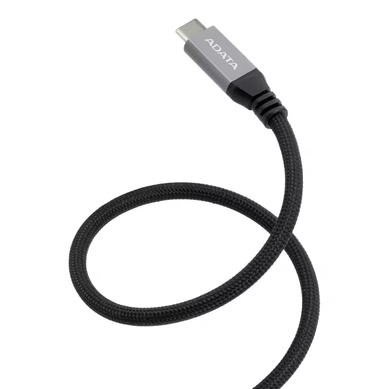 USB C į USB C duomenų laidas ADATA CACCU3-100W-100AN-BK — USB 3.2 Gen 2 (10 Gbit/s), 1 m, Juoda