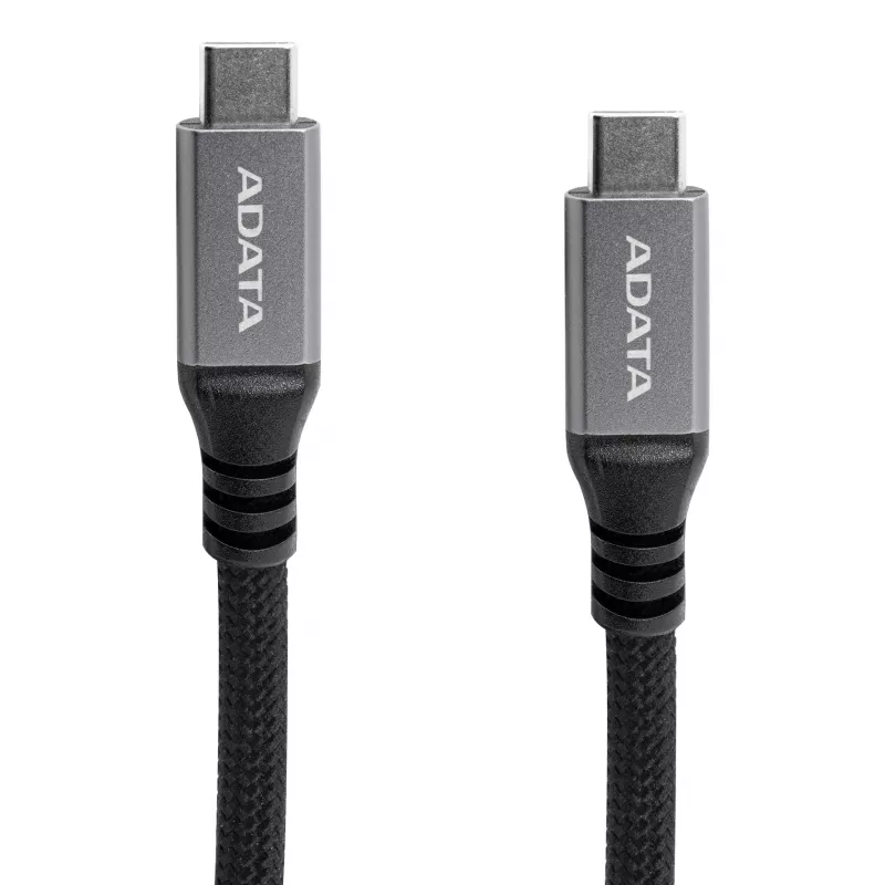 USB C į USB C duomenų laidas ADATA CACCU3-100W-100AN-BK — USB 3.2 Gen 2 (10 Gbit/s), 1 m, Juoda