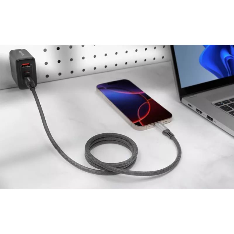 USB C į USB C duomenų laidas ADATA CACCU3-100W-100AN-BK — USB 3.2 Gen 2 (10 Gbit/s), 1 m, Juoda