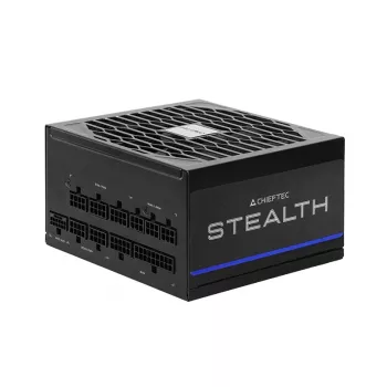 Maitinimo blokas CHIEFTEC Stealth Vega M SPX-1000-FC 1000W 24-pin ATX 80 PLUS Platinum, 135 mm ventiliatorius, juodas