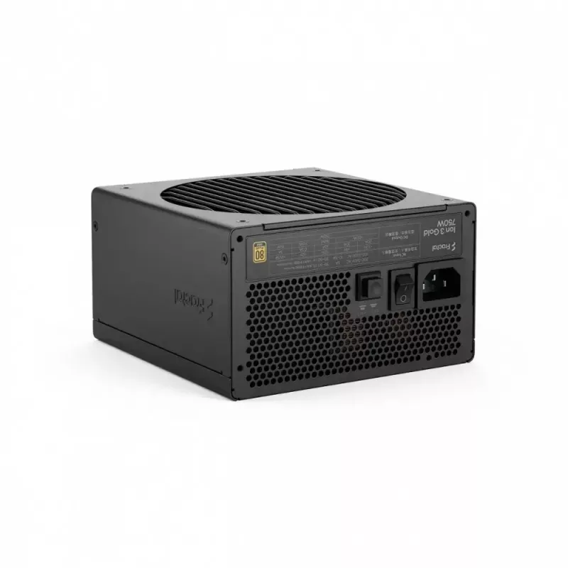 Maitinimo blokas fractal design FDE Ion 3 GOLD 750W 80+ GOLD Juoda, modulinis ATX, 750W išvestis