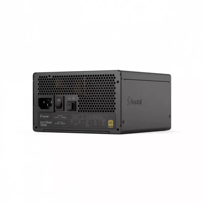 Maitinimo blokas fractal design FDE Ion 3 GOLD 750W 80+ GOLD Juoda, modulinis ATX, 750W išvestis