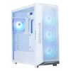 PC korpusas ZALMAN i3 NEO ARGB V2 WHITE Midi Tower, grūdintas stiklas, 3x120 mm priekiniai ventiliatoriai, palaiko ATX/Mini-ITX