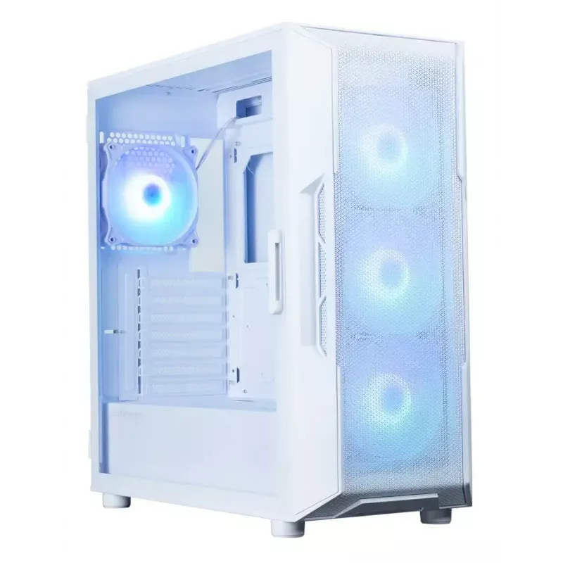 PC korpusas ZALMAN i3 NEO ARGB V2 WHITE Midi Tower, grūdintas stiklas, 3x120 mm priekiniai ventiliatoriai, palaiko ATX/Mini-ITX