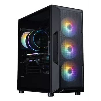 ZALMAN Mid Tower PC Case I3 NEO V2, juodas, 4x RGB ventiliatoriai, ATX/microATX palaikymas