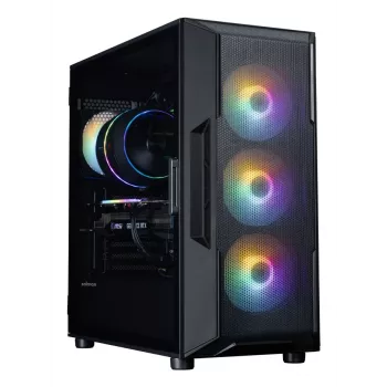 ZALMAN Mid Tower PC Case I3 NEO V2, juodas, 4x RGB ventiliatoriai, ATX/microATX palaikymas