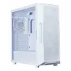 Kompiuterio korpusas Zalman I3 NEO V2 WHITE Midi Tower, ATX/Mini-ITX, grūdintas stiklas, 3x120 mm priekiniai ventiliatoriai, USB 3.2 Gen1