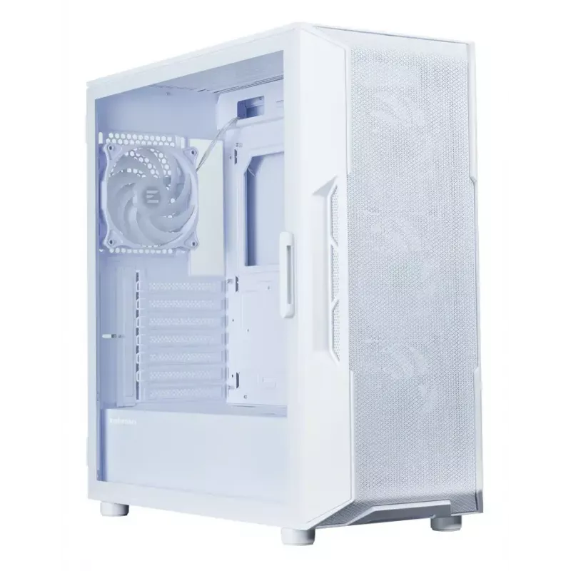 Kompiuterio korpusas Zalman I3 NEO V2 WHITE Midi Tower, ATX/Mini-ITX, grūdintas stiklas, 3x120 mm priekiniai ventiliatoriai, USB 3.2 Gen1