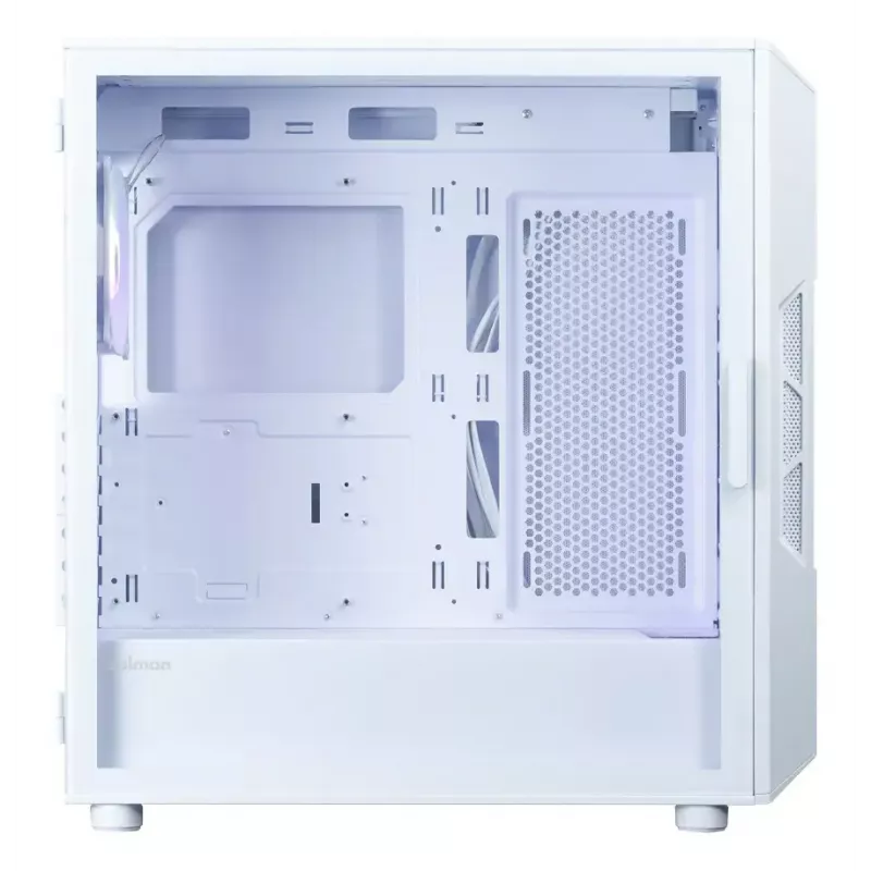 Kompiuterio korpusas Zalman I3 NEO V2 WHITE Midi Tower, ATX/Mini-ITX, grūdintas stiklas, 3x120 mm priekiniai ventiliatoriai, USB 3.2 Gen1