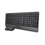 Trust Trezo klaviatūra Pelė komplekte Universali RF Belaidė QWERTY US anglų Juoda
