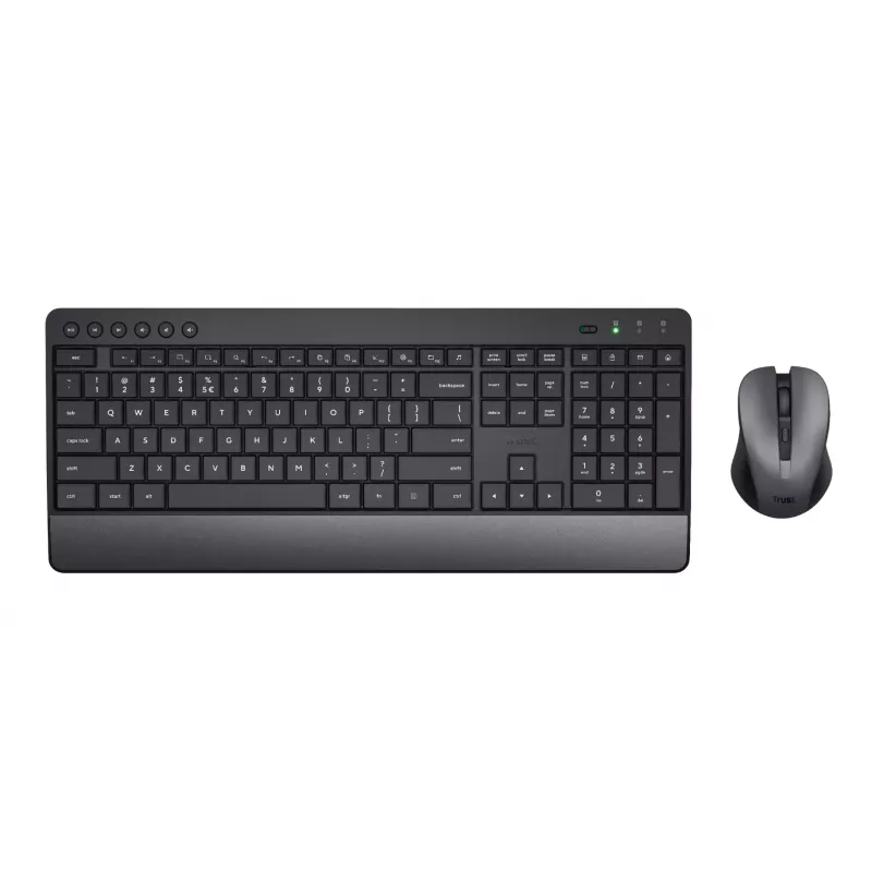 Trust Trezo klaviatūra Pelė komplekte Universali RF Belaidė QWERTY US anglų Juoda