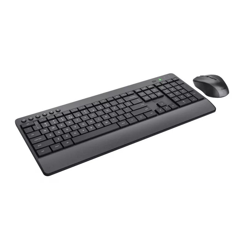 Trust Trezo klaviatūra Pelė komplekte Universali RF Belaidė QWERTY US anglų Juoda
