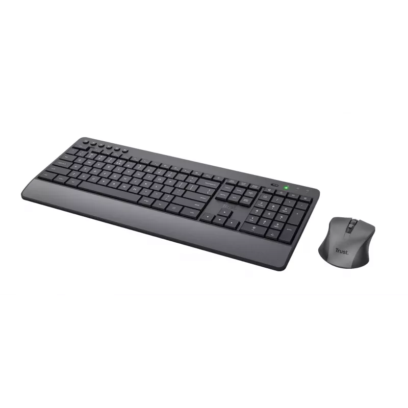 Trust Trezo klaviatūra Pelė komplekte Universali RF Belaidė QWERTY US anglų Juoda