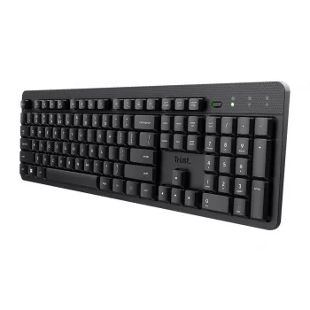 Trust Ody II klaviatūra Biuro RF belaidė QWERTY JAV anglų Juoda