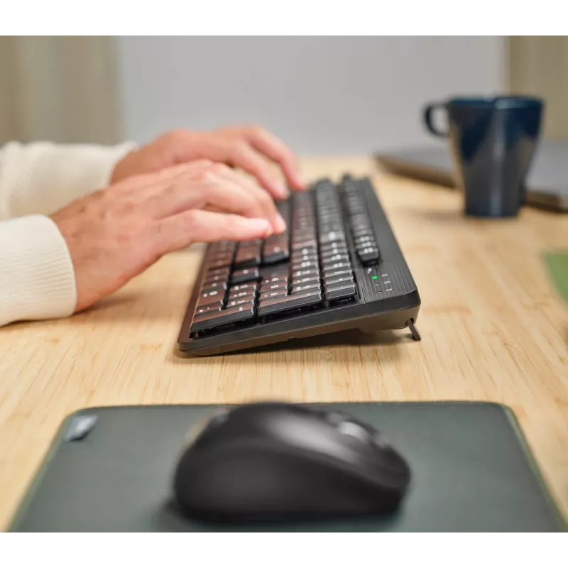 Trust Ody II klaviatūra Biuro RF belaidė QWERTY JAV anglų Juoda