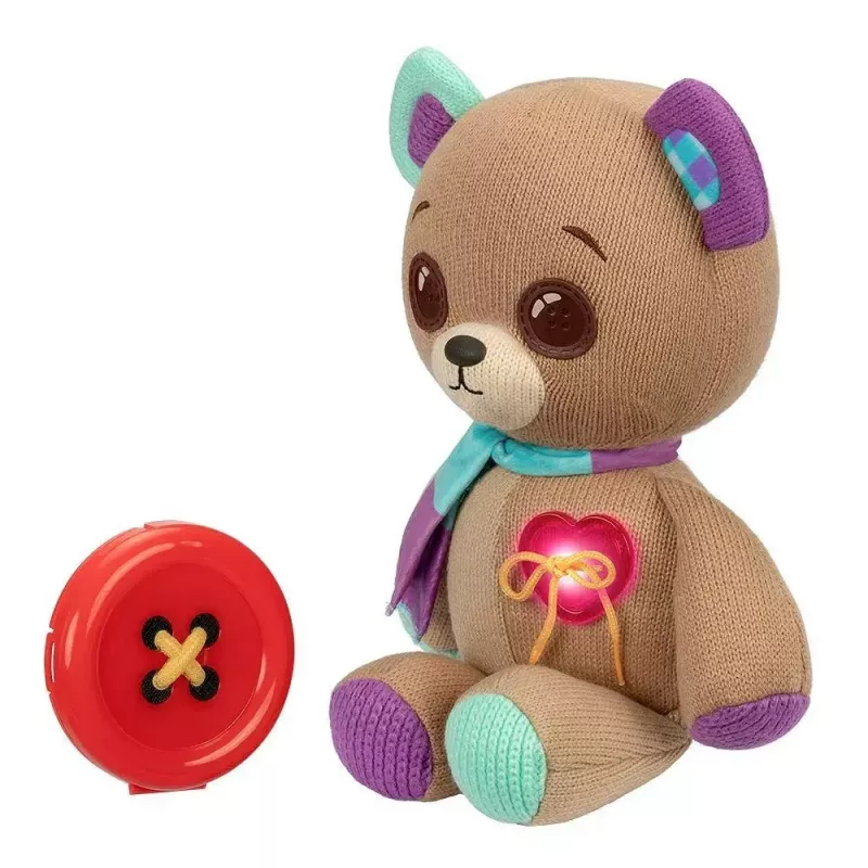 Interaktyvus pliušinis talismanas Cobi Thready Bear — judesiu aktyvuojamas žaislas su garsu ir jutikliais