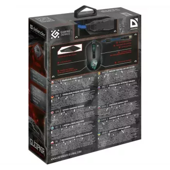 Pelė Defender GM-927 Sleipnir optinė 12800dpi 6P
