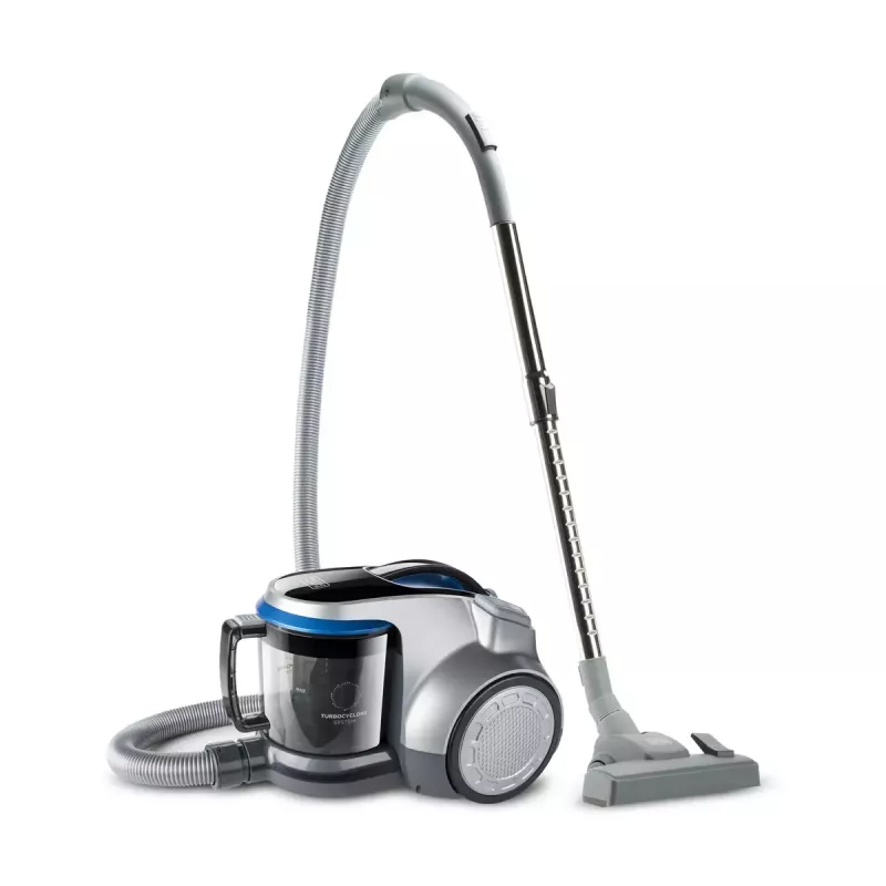 Cilindrinis dulkių siurblys Juoda & Decker BXVML700E — 700 W, 2 L dulkių talpa, cikloninė filtracija, EPA filtras, guminiai ratukai