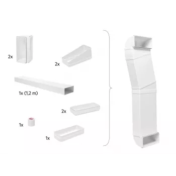 Montavimo rinkinys AEG Electrolux M2CKCF01C ištraukiamajai kaitlentei – tvirtinimo ir prijungimo priedai