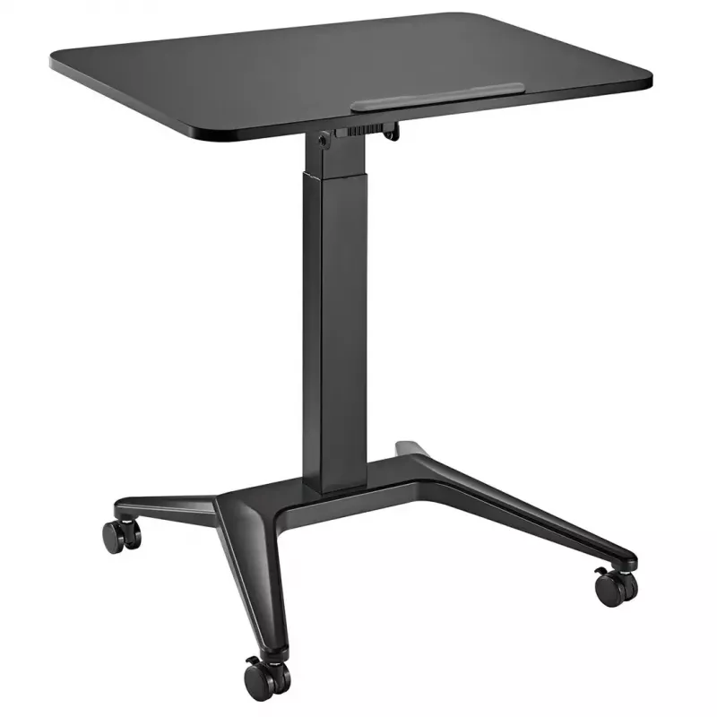 Mobilus nešiojamojo kompiuterio stalas MACLEAN MC-453B su pneumatiniu aukščio reguliavimu, maks. aukštis 109 cm, 8 kg keliamoji galia