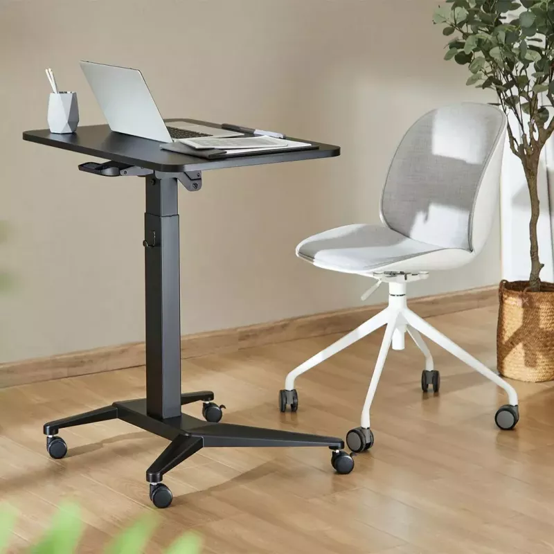Mobilus nešiojamojo kompiuterio stalas MACLEAN MC-453B su pneumatiniu aukščio reguliavimu, maks. aukštis 109 cm, 8 kg keliamoji galia