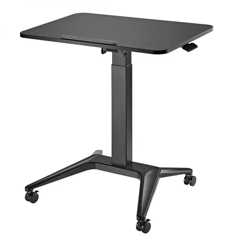 Mobilus nešiojamojo kompiuterio stalas MACLEAN MC-453B su pneumatiniu aukščio reguliavimu, maks. aukštis 109 cm, 8 kg keliamoji galia