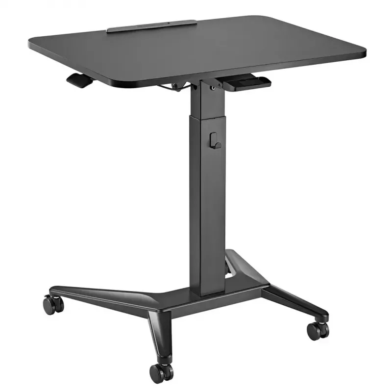 Mobilus nešiojamojo kompiuterio stalas MACLEAN MC-453B su pneumatiniu aukščio reguliavimu, maks. aukštis 109 cm, 8 kg keliamoji galia