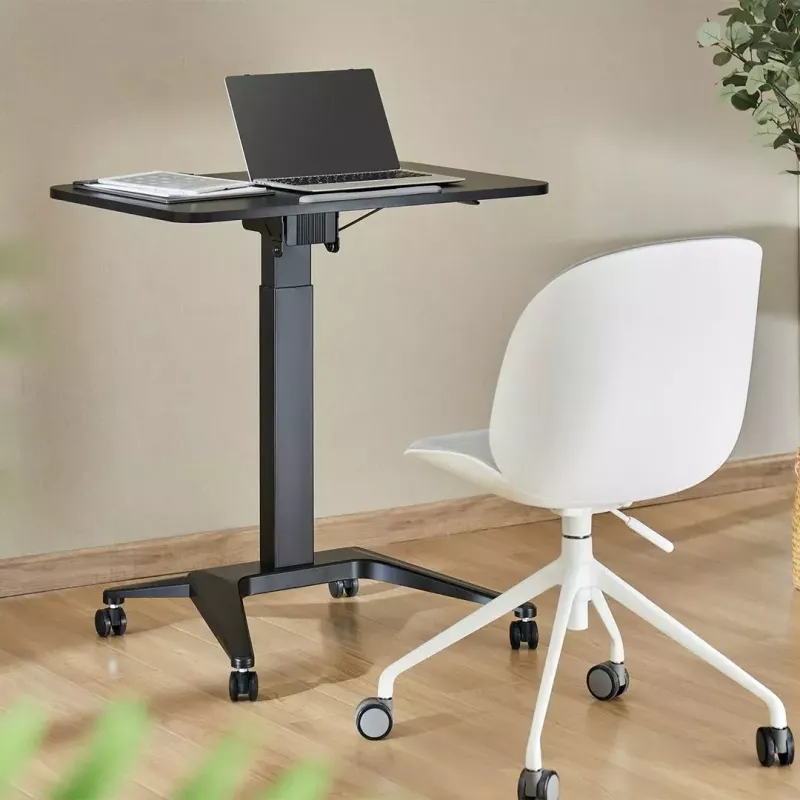 Mobilus nešiojamojo kompiuterio stalas MACLEAN MC-453B su pneumatiniu aukščio reguliavimu, maks. aukštis 109 cm, 8 kg keliamoji galia