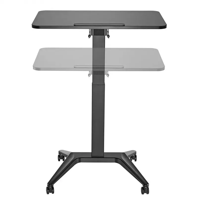 Mobilus nešiojamojo kompiuterio stalas MACLEAN MC-453B su pneumatiniu aukščio reguliavimu, maks. aukštis 109 cm, 8 kg keliamoji galia