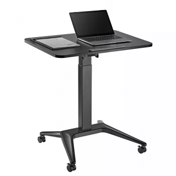 Mobilus nešiojamojo kompiuterio stalas MACLEAN MC-453B su pneumatiniu aukščio reguliavimu, maks. aukštis 109 cm, 8 kg keliamoji galia