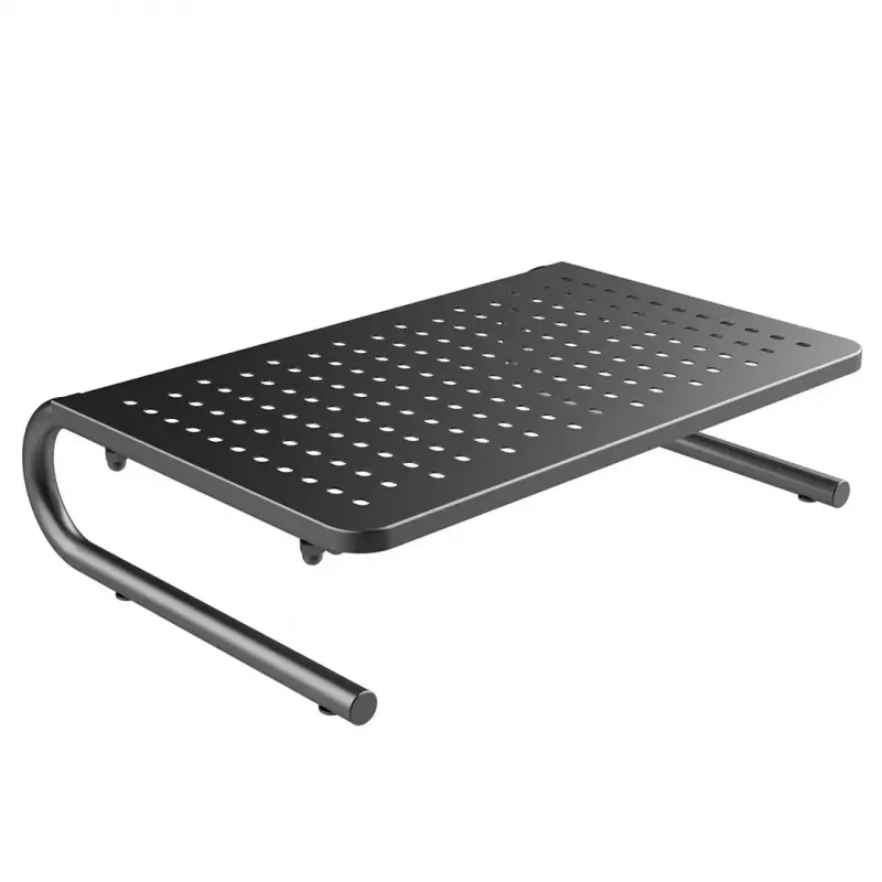 Nešiojamųjų kompiuterių ir monitorių stovas MACLEAN MC-948 13–32 colių ekranams, reguliuojamas aukštis ir kampas, juodas, 370×235×100 mm, 20 kg talpa