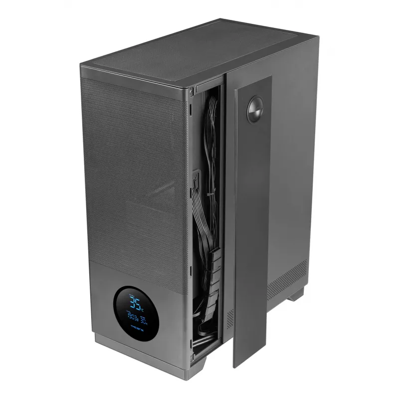 TACENS kompiuterio korpusas 2SAGITTA20 Midi Tower, grūdintas stiklas, ATX/Micro-ITX/Mini-ITX, 1x3.5 col. + 2x2.5 col., LED, ventiliatoriai įtraukti