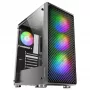 Mars Gaming MC-F Juoda, ATX Gaming Semitower, Pilnas grūdinto stiklo langas, Metalo tinklelio priekinė dalis, 4x 120mm ARGB ventiliatoriai
