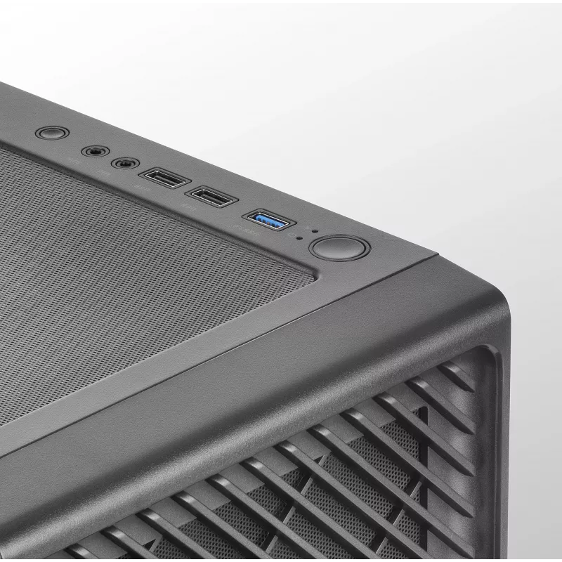 Mars Gaming MC-F Juoda, ATX Gaming Semitower, Pilnas grūdinto stiklo langas, Metalo tinklelio priekinė dalis, 4x 120mm ARGB ventiliatoriai