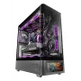 PC korpusas TACENS Mars Gaming MCLCDPRO Midi Tower — juodas, IPS 7,2 col. ekranas, apačioje montuojamas PSU, ATX/Micro‑ATX/Mini‑ITX palaikymas