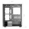 PC korpusas TACENS Mars Gaming MCLCDPRO Midi Tower — juodas, IPS 7,2 col. ekranas, apačioje montuojamas PSU, ATX/Micro‑ATX/Mini‑ITX palaikymas